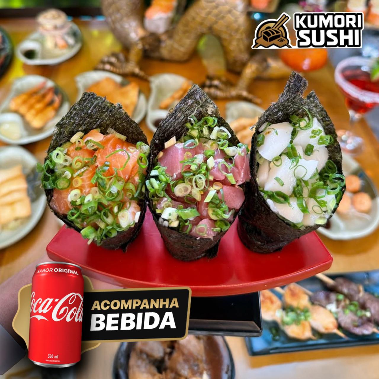 Temaki Triplo + 1 Coca-Cola