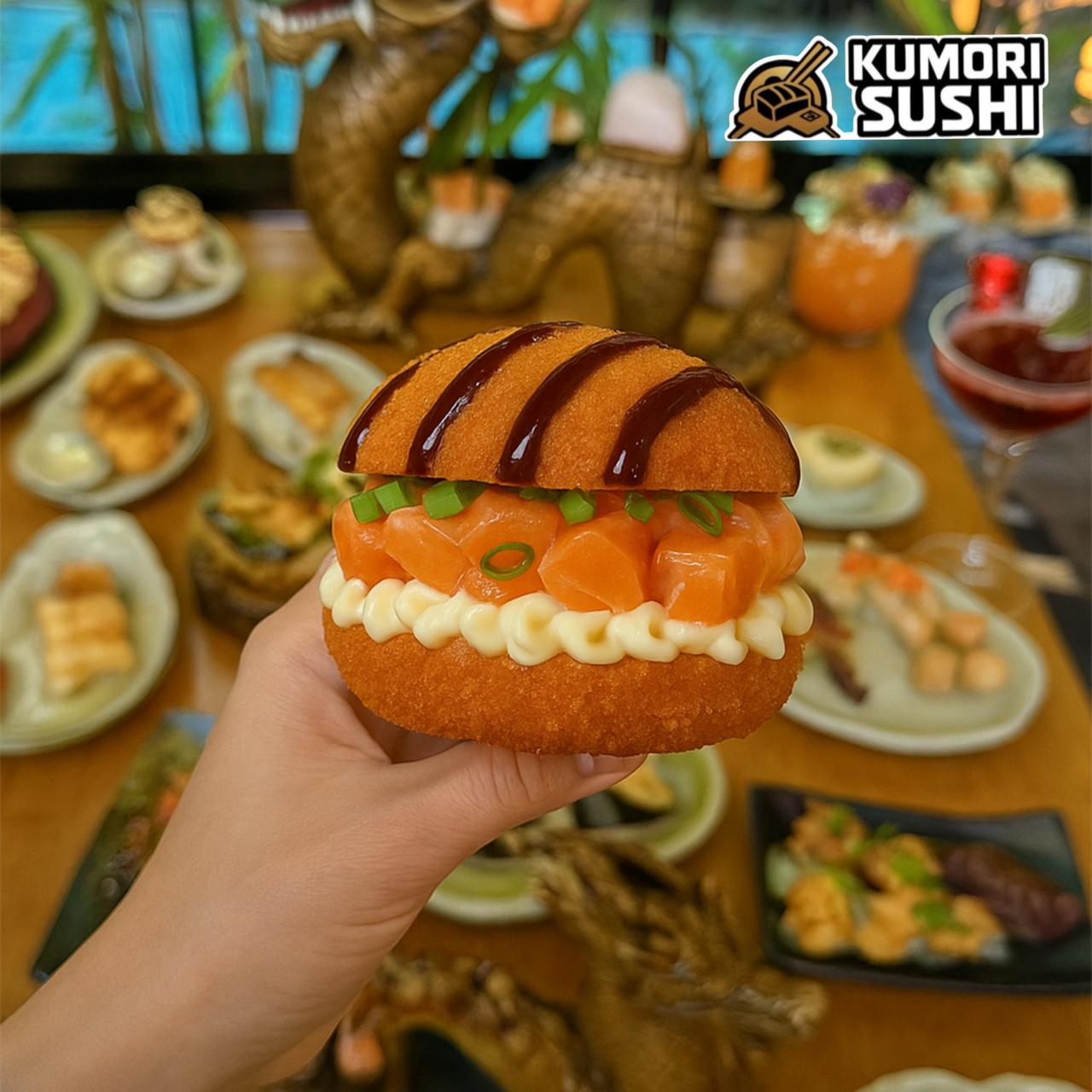 Hambúrguer de Salmão Kumori